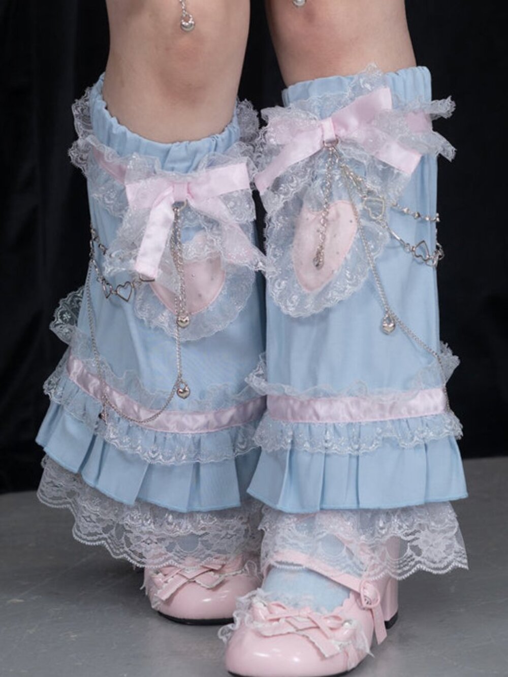 NEW ACDC RAG -Swaying Heart Pastel Girl Leg Warmer